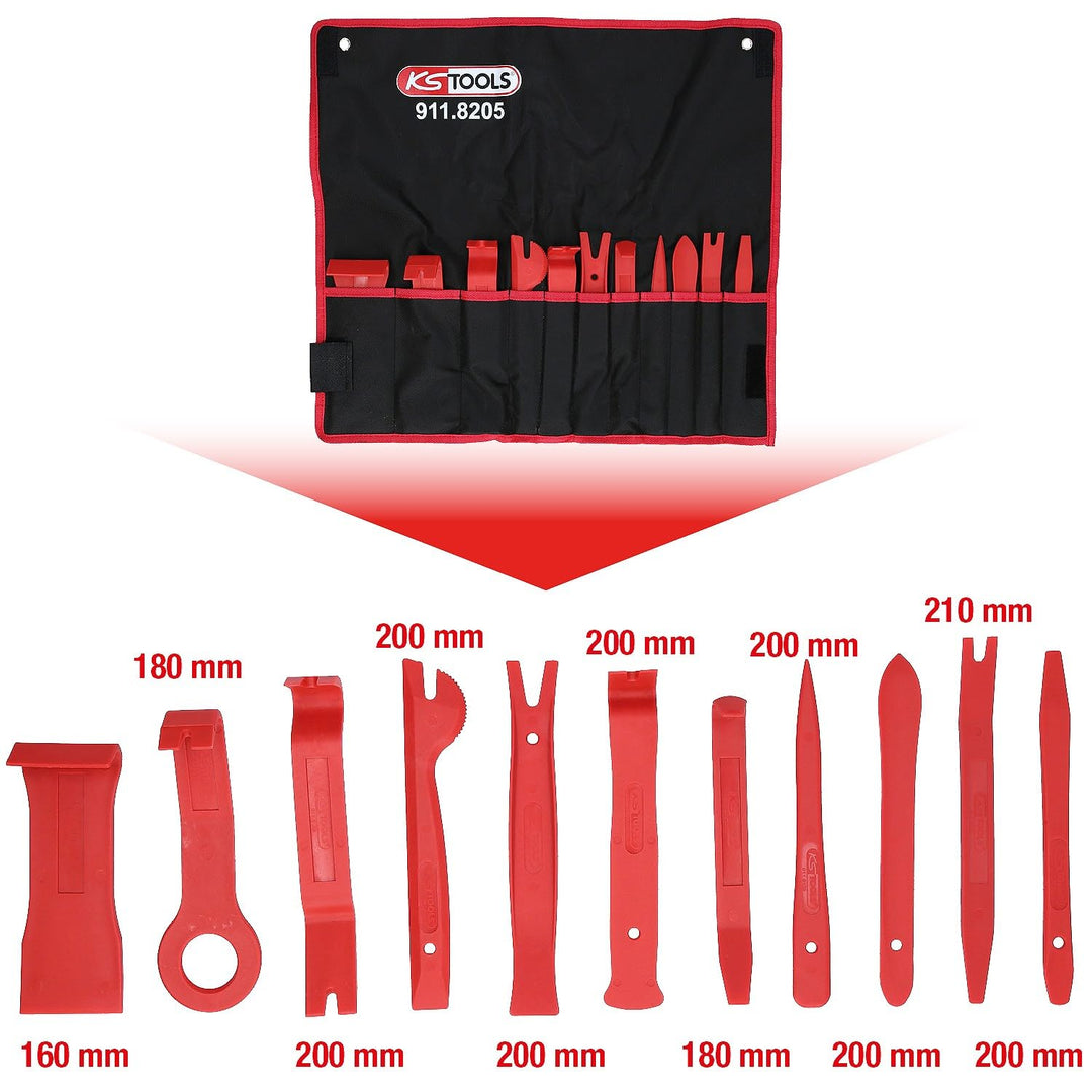 KS Tools 911.8205 MASTER Kunststoffkeil-Satz, 11-tlg