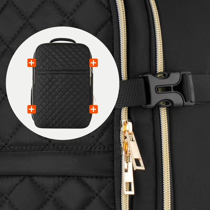 Reiserucksack, Rucksack Handgepäck Flugzeug, Ryanair Handgepäck 46x31x20, mit 17.3 Zoll Laptopfach u