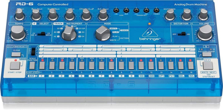 Behringer RD-6-BB Blueberry RHYTHM DESIGNER RD-6 Single, Blueberry RHYTHM DESIGNER RD-6 Single