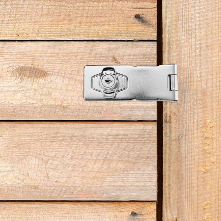 Lpraer 5 Zoll Überfalle abschliessbar Sicherheitsüberfalle abschliessbar Überfalle mit Schloss Hasp