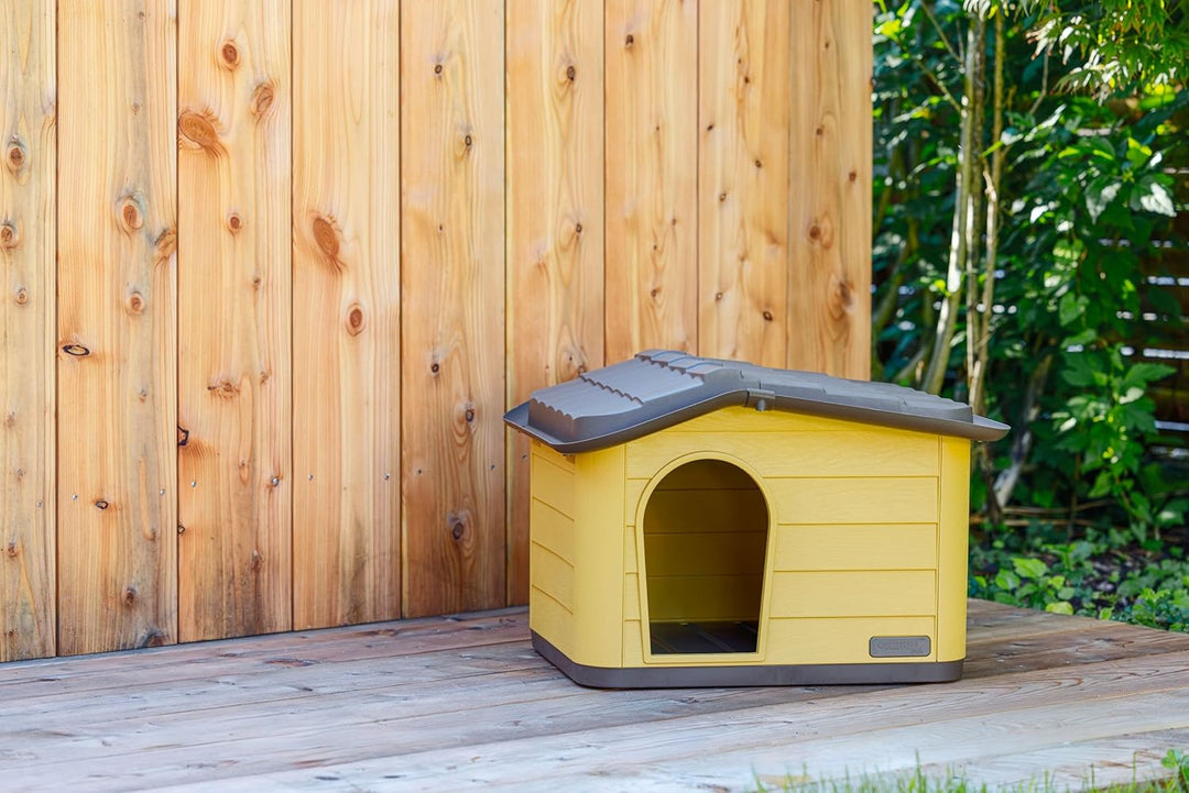 Kerbl Pet Katzenhaus Paola Eco, Honey/schwarz, 60x51x41 cm, Katzenhöhle, 100% recycelter Kunststoff,