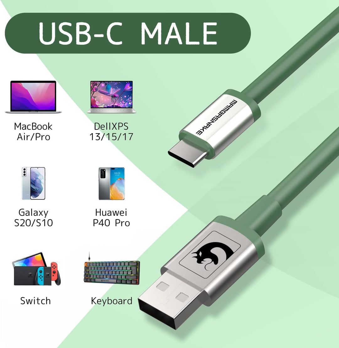 XINMENG X MAMBASNAKE C01 Spiral-Tastaturkabel, Typ-C auf USB-A HyperSpeed-Leitung mit 8KHz-Rücklaufr