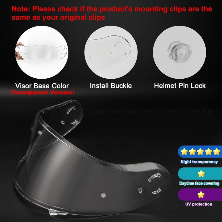 PSLER Helm Visier für Neotec 2 - Verspiegelt Helmvisier für Shoei Neotec 2 CNS-3 Getöntes Visier Mot