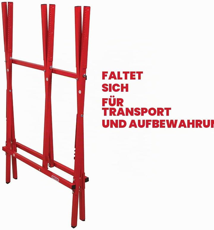 Oregon Sägebock, Klappbar und Verstellbar, 27 cm Stamm-Kapazität (584145) Ständer Single, Ständer Si