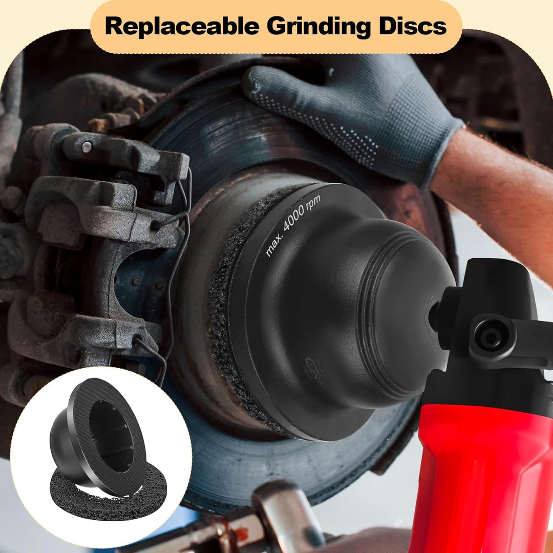 Aluminium Radnabenschleifer, 1/2" Radnaben-Schleifmaschine mit 90mm-150mm Schleifrad, Kugelkopfschle