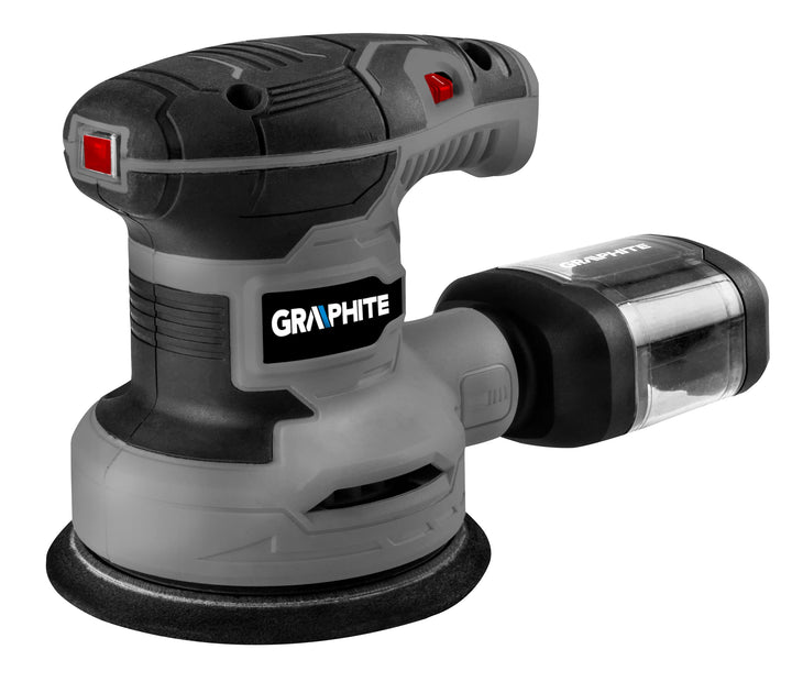 GRAPHITE Exzenterschleifer 300W, Gestell 125 mm, Drehzahl 7000-13000 min⁻¹, Oszillationsamplitude 1
