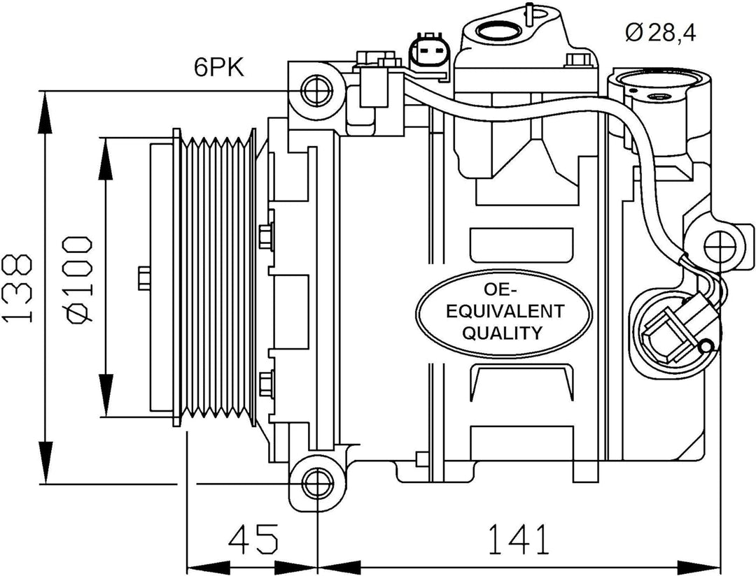 NRF 32256 Kompressor, Klimaanlage