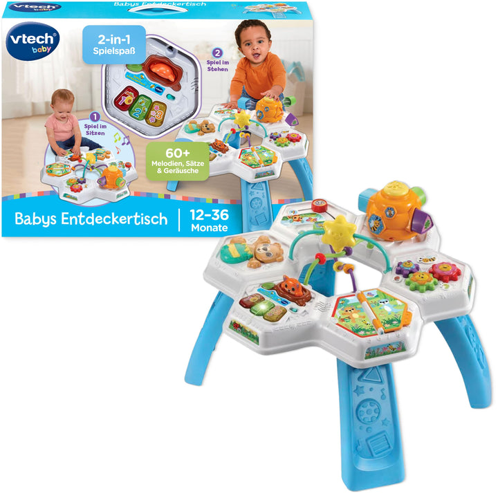Vtech Baby - Babys Entdeckertisch – Interaktiver Kindertisch mit zahlreichen Aktivitäten und Lerninh