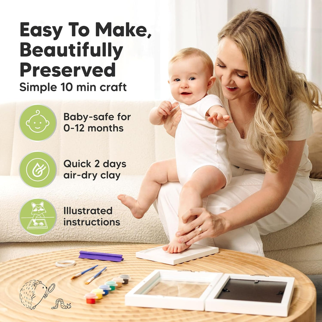 KeaBabies Baby Handabdruck und Fussabdruck Set - Geschenke für Mädchen, Jungen - Personalisierte Fus