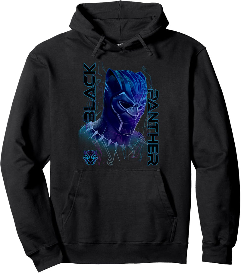 Marvel Black Panther Line Style Portrait Pullover Hoodie