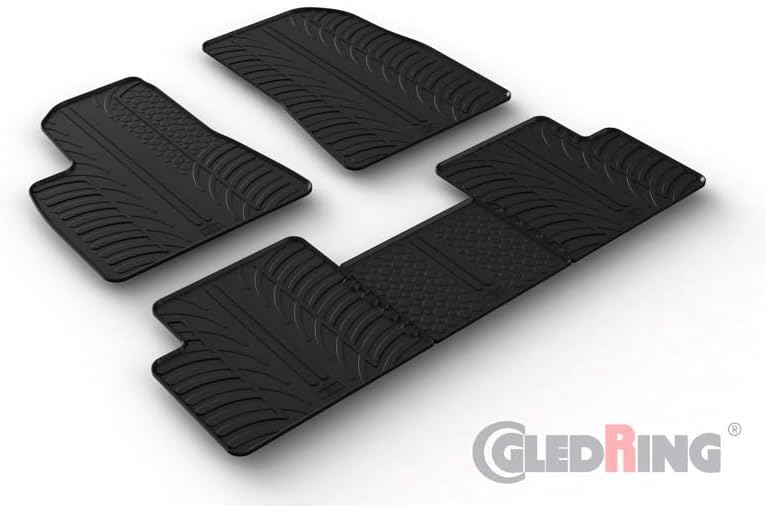 Gledring Satz Gummimatten kompatibel mit Tesla Model 3 7/2017-11/2020 (T Profil 5-teilig)