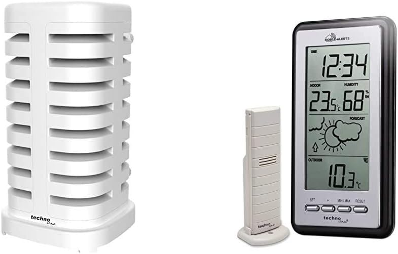 MA10430 Funkwetterstation mit Schutzhülle für den mit Aussensender mit Wetterschutz Single, mit Wett