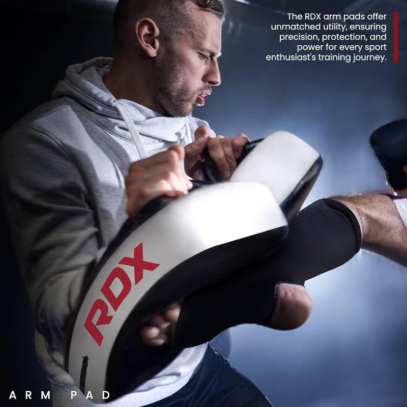 RDX Schlagpolster zum Kampfsport, Curved Trittschlagpolster Kickboxen, Muay Thai Training, Maya Hide