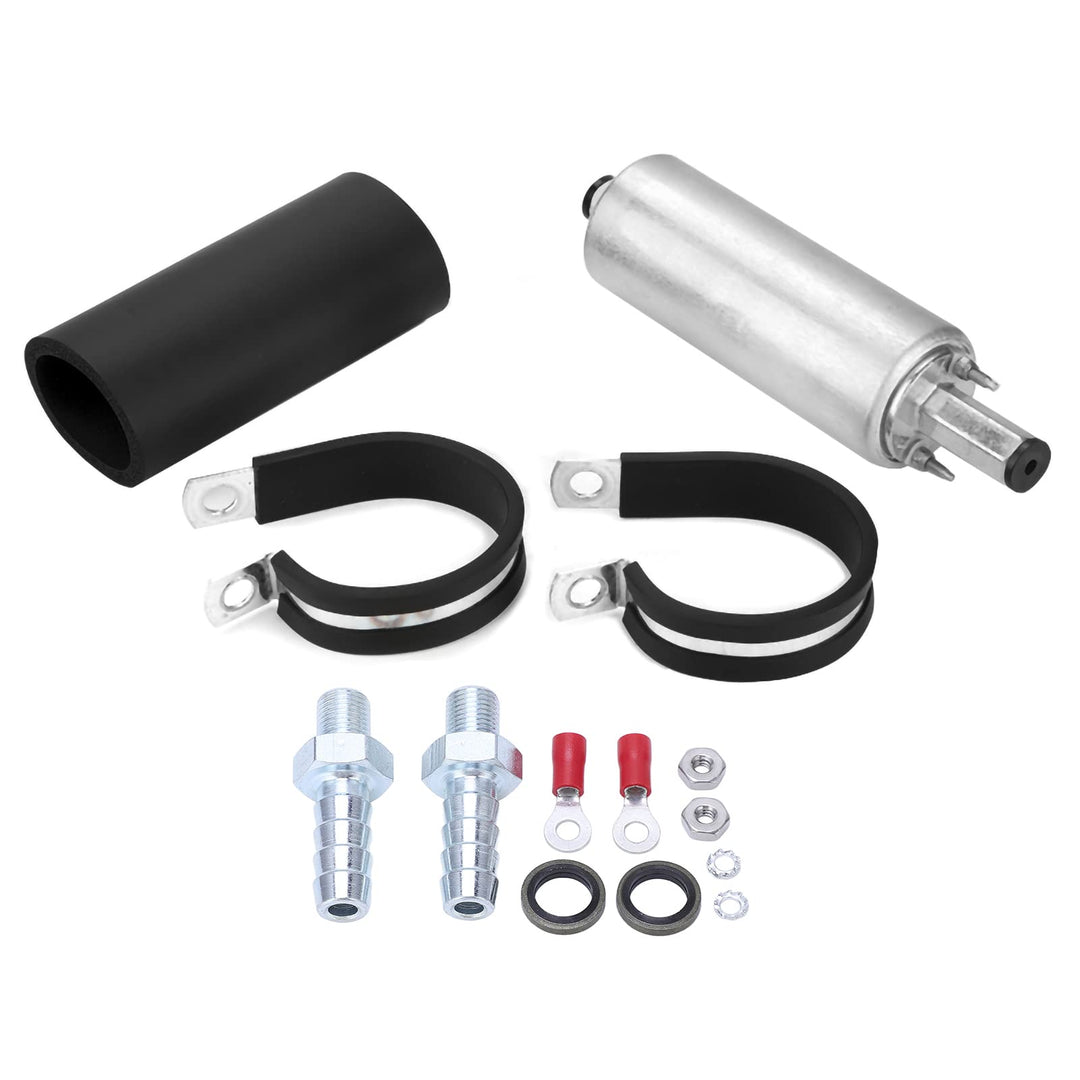 Fydun Kraftstoffpumpe/Benzinpumpe Universal 255 LPH Inline Externe Hochdruckkraftstoffpumpe mit Kit