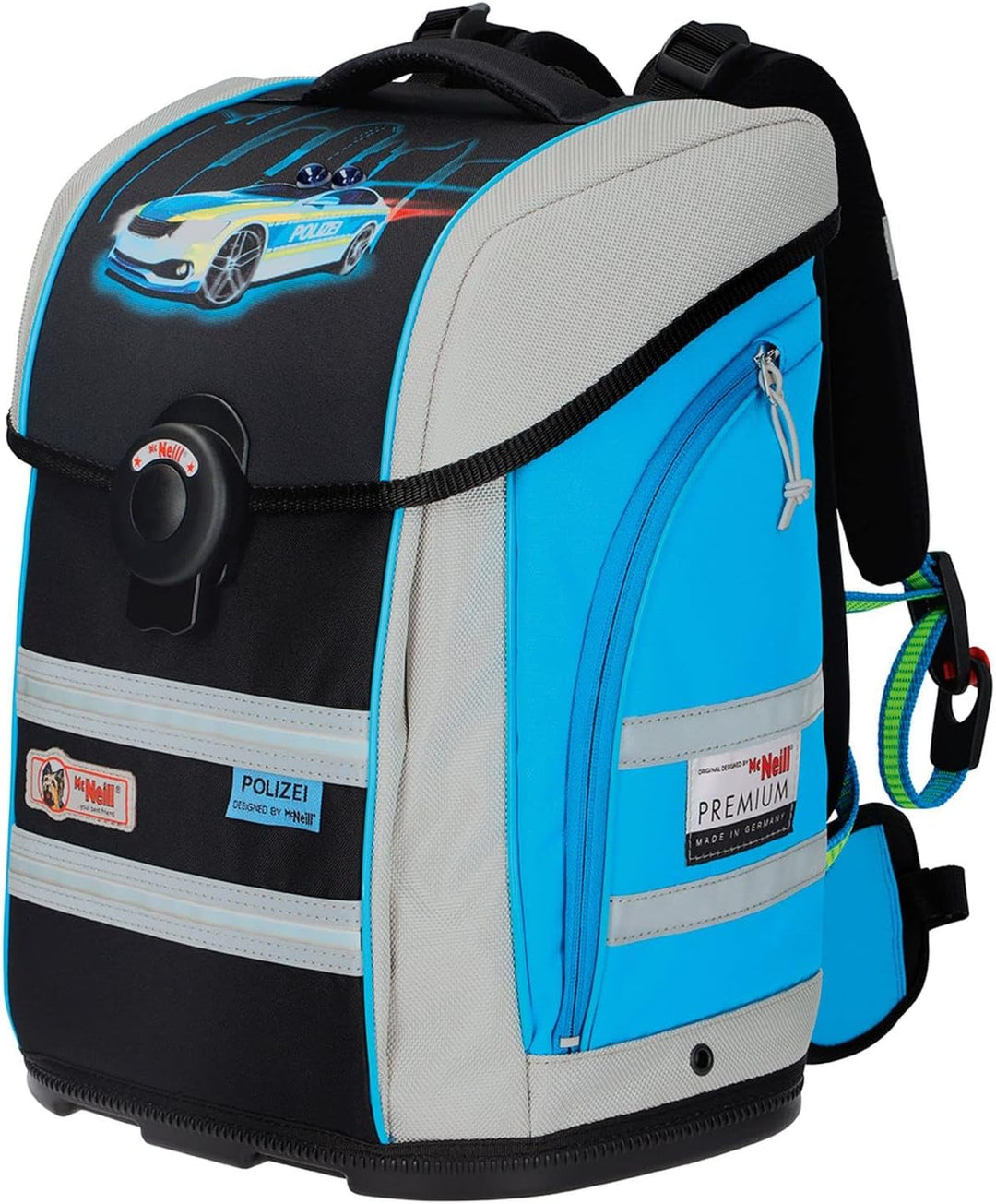 McNeill ERGO Primero McLight Schulranzen-Set 4tlg. Grau ca. 30 x 38 x 22 cm