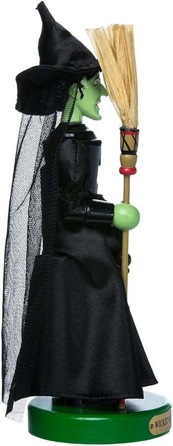 Kurt Adler 27,9 cm Wizard of Oz Wicked Hexe Nussknacker, schwarz, one Size Innenbereich, Innenbereic