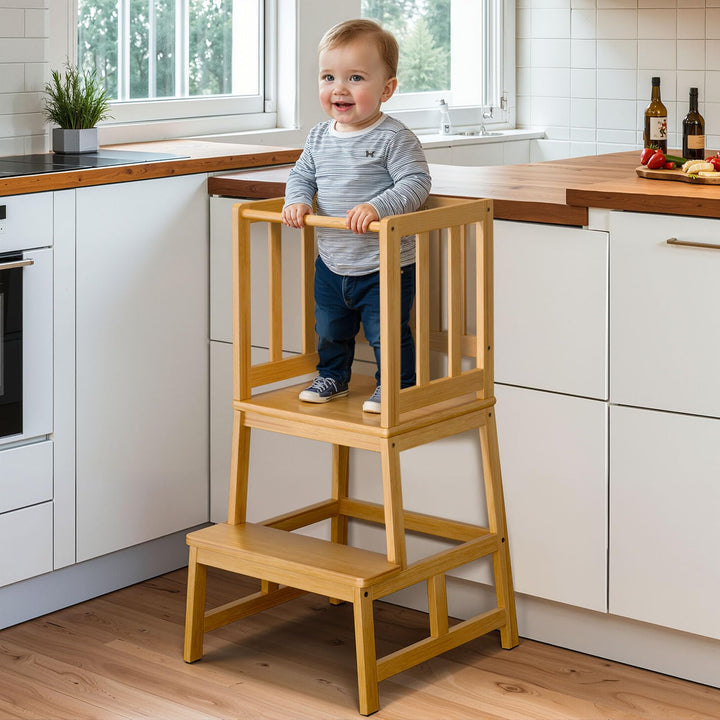 COSYLAND Lernturm ab 1 Jahr – Montessori Learning Tower für Kinder – Sicherer Kinder Lernturm ab 2 J
