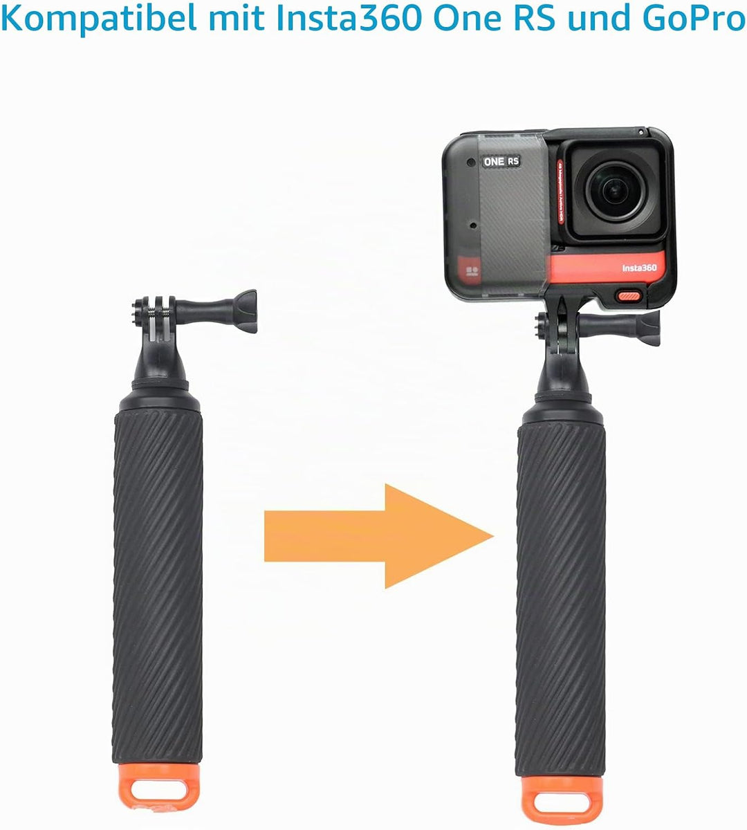 Fotoleey Schwimmender Handgriff Wasserdicht Handgriff Floating Hand Grip Einbeinstativ Tauchen Stock