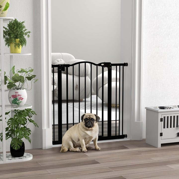 PawHut 78 cm Indoor-Hundegitter, Sicherheits-Hundegitter, 74-87 cm dehnbares Hundegitter mit doppelt