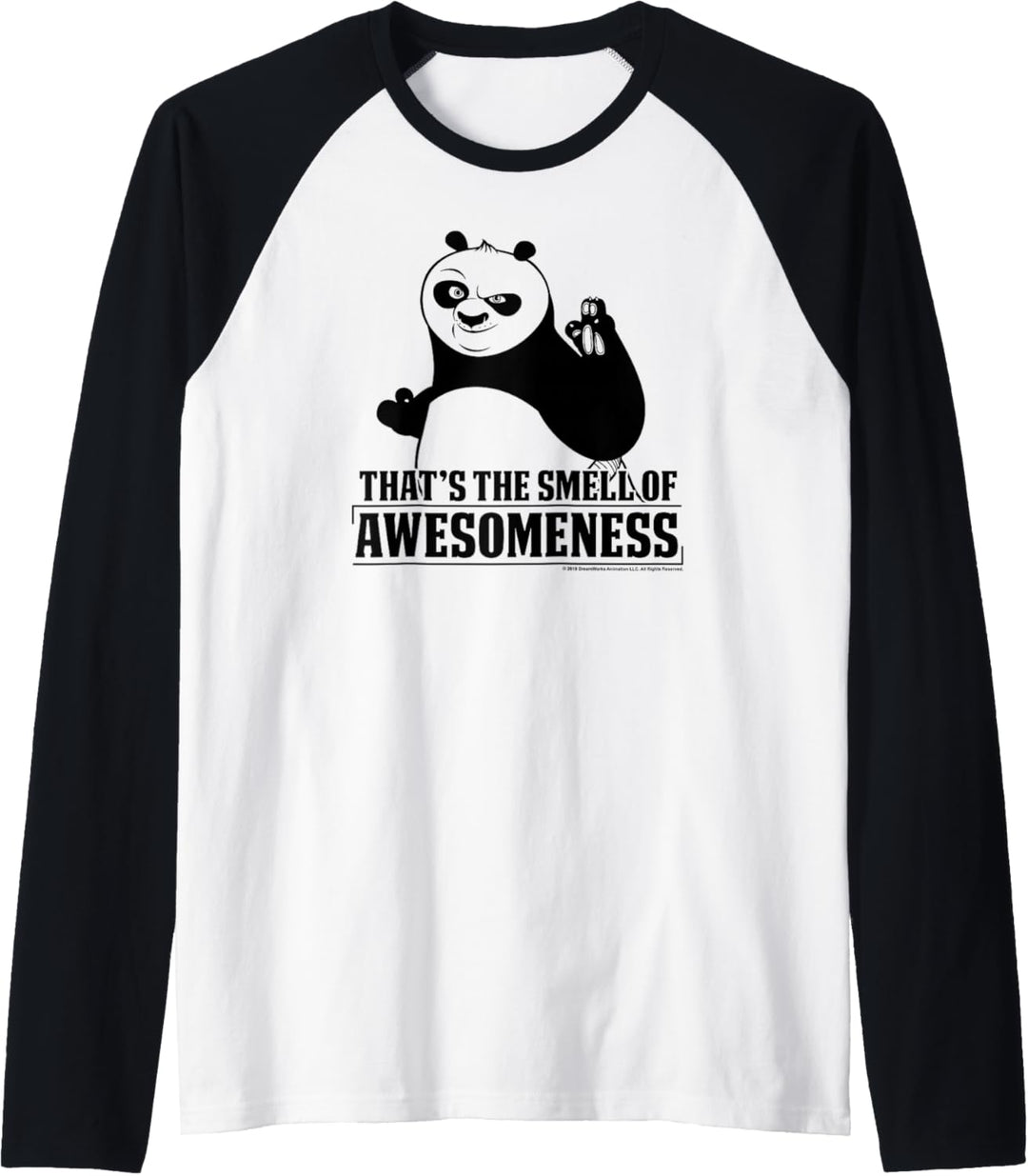 Kung Fu Panda Smell The Awesomeness Po Portrait Raglan