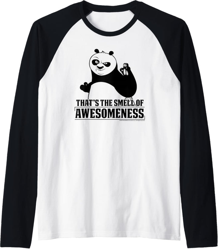 Kung Fu Panda Smell The Awesomeness Po Portrait Raglan