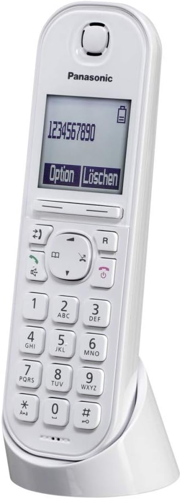 Panasonic KX-TGQ200GW DECT IP-Telefon (schnurlos, CAT-iq 2.0 kompatibel, Freisprechmodus, Anruferspe