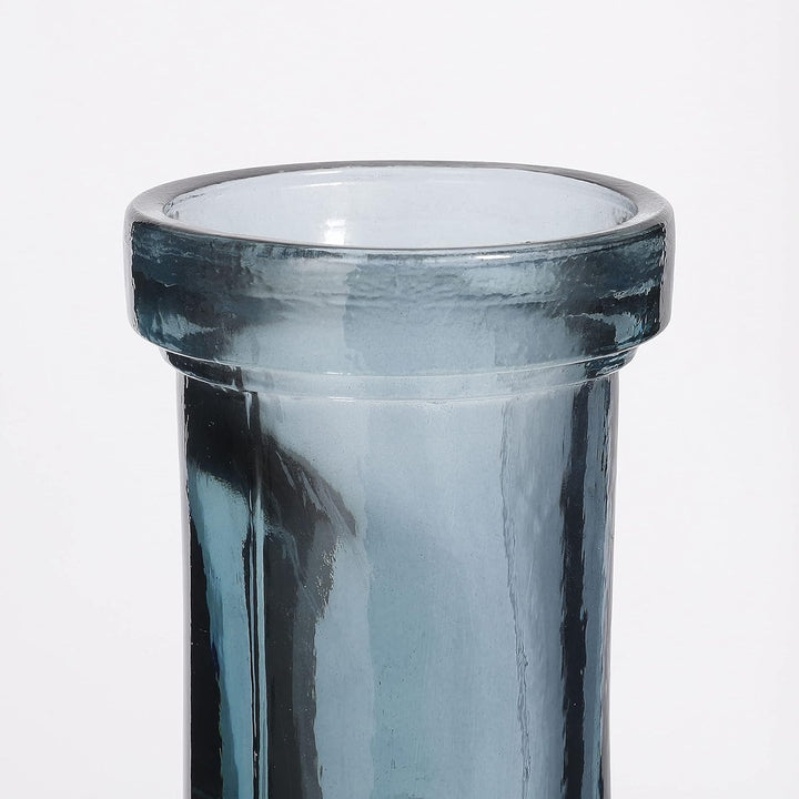 Mica decorations Rioja Glasflasche/Vase, Glas, blau, H. 75 cm D. 18 cm H. 75 cm D. 18 cm Blau, H. 75