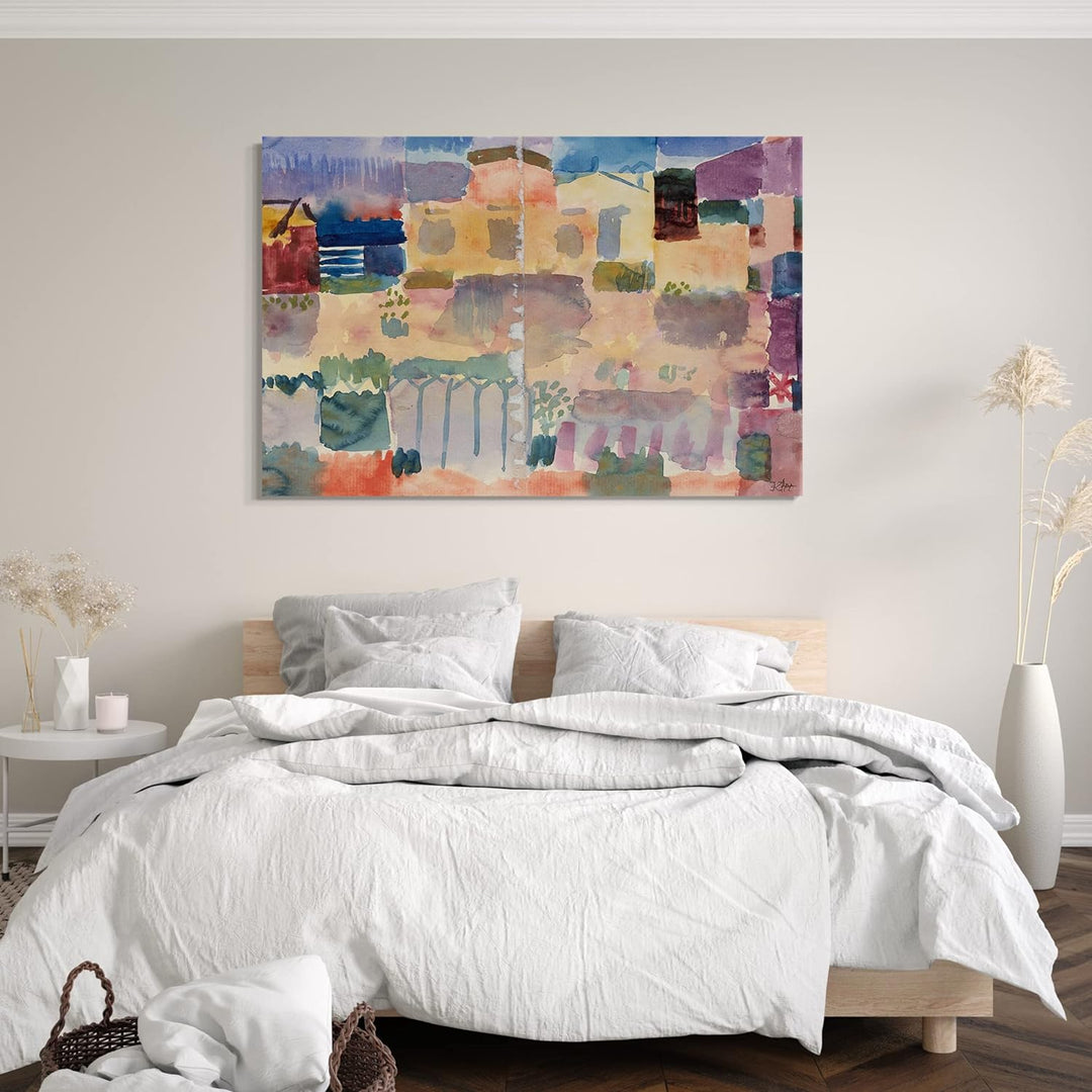 Printed Paintings Leinwand (100x70cm): Paul Klee - Garten in St. Germain, Das Europäische Viertei 10