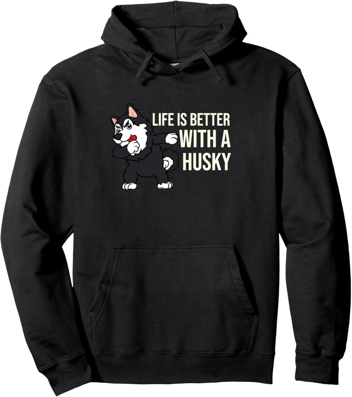 Dabbing Husky Hund Hundebesitzer Dab Spruch Sibirian Husky Pullover Hoodie