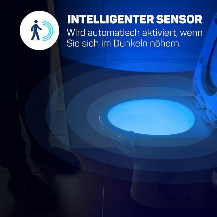 2 Stück Das Original WC Licht. LED Coole Gadgets für Männer Geschenke für Mama Papa Herren Lustige G