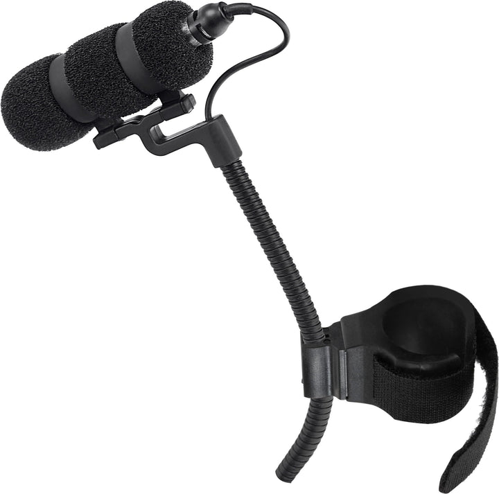 Pronomic Set MCM-100F Clipmikrofon mit Halter (Kondensator Mikrofon, Schwanenhals, Halter für Flöten