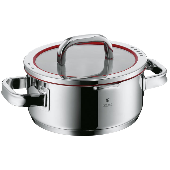 WMF Function 4 Kochtopf klein 20cm, Glasdeckel, Bratentopf Induktion 2,5l, Cromargan Edelstahl polie