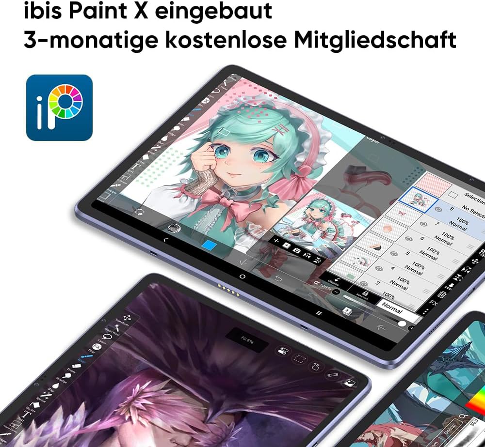 XPPen 12.2 Zoll Standalone Grafiktablett Display mit X3Pro 16384 Smart Stift, Android 8GB+256GB WiFi