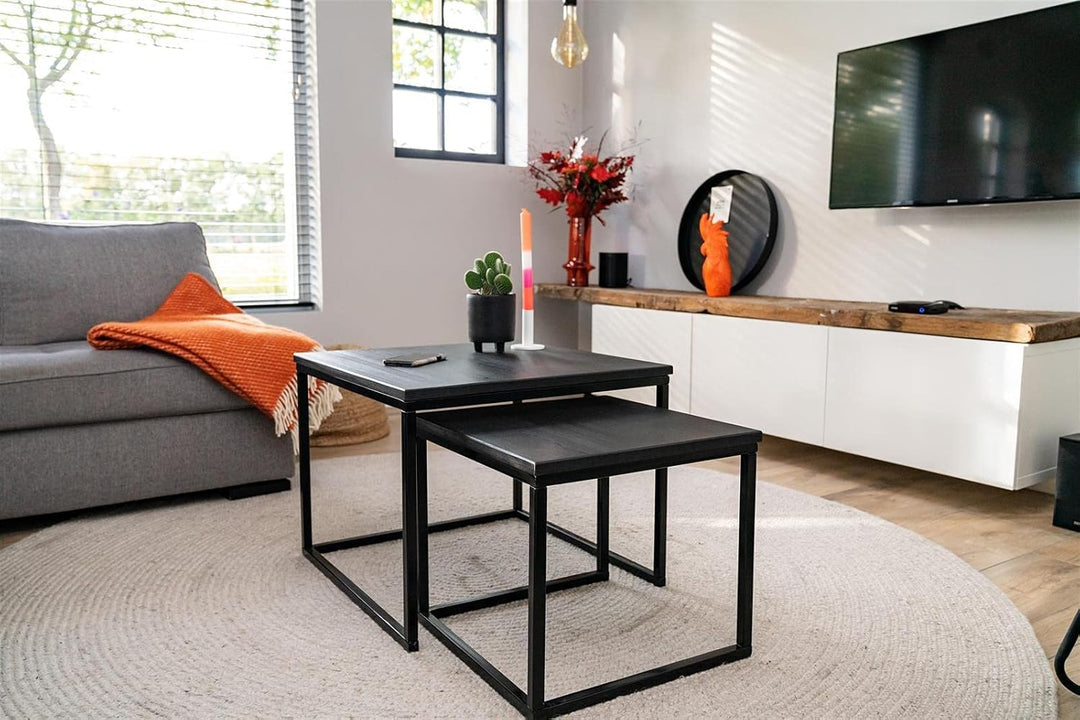 MaximaVida Frame Chicago for Square Coffee Table Set- DIY Coffee Table Set 44 x 44 x 38 cm / 59 x 59