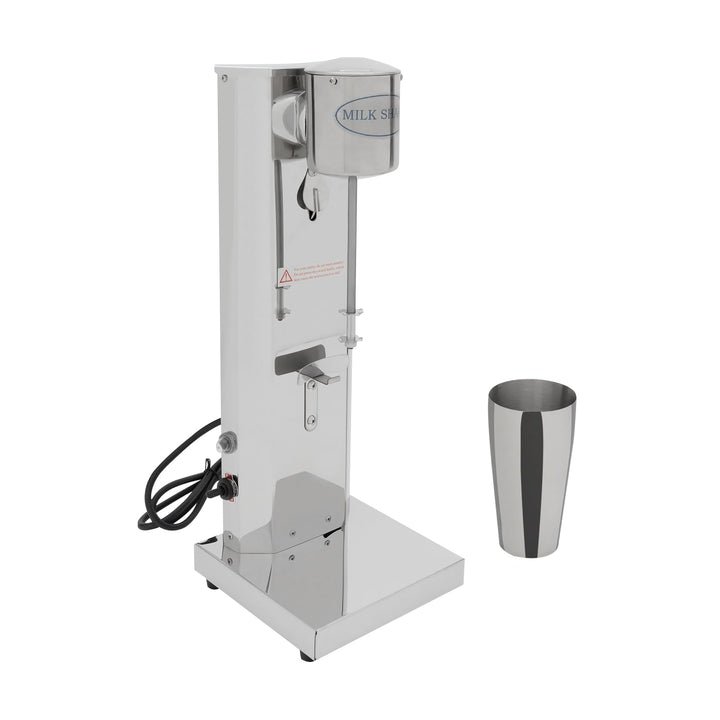 Edelstahl-Milchshaker-Maschine mit 2 Geschwindigkeitsstufen inkl. Becher für cremige Milkshakes Fruc