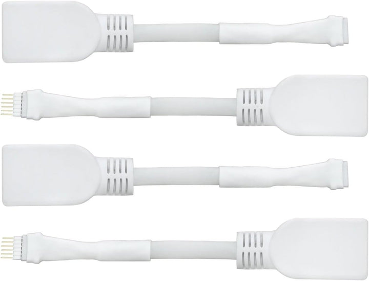 Litcessory RJ45 auf 6-Polig Ethernet-Adapter für Philips Hue Lightstrip Plus (4 Stück - Zwei Paare,