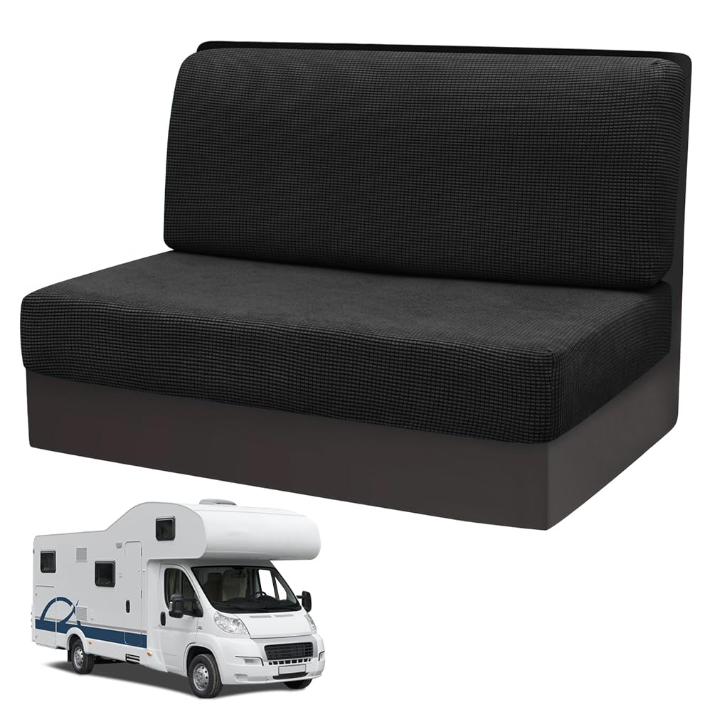2 Stück Camper Kissenbezüge, 1 Set Spannbezüge Couch, RV-Sitzbezüge, Wohnwagen Polster, Sofa-Sitzkis