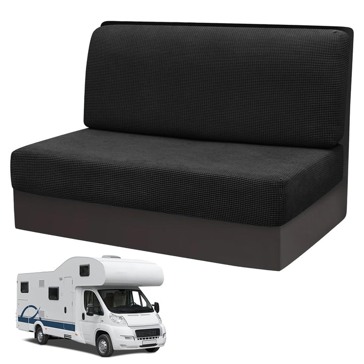 2 Stück Camper Kissenbezüge, 1 Set Spannbezüge Couch, RV-Sitzbezüge, Wohnwagen Polster, Sofa-Sitzkis