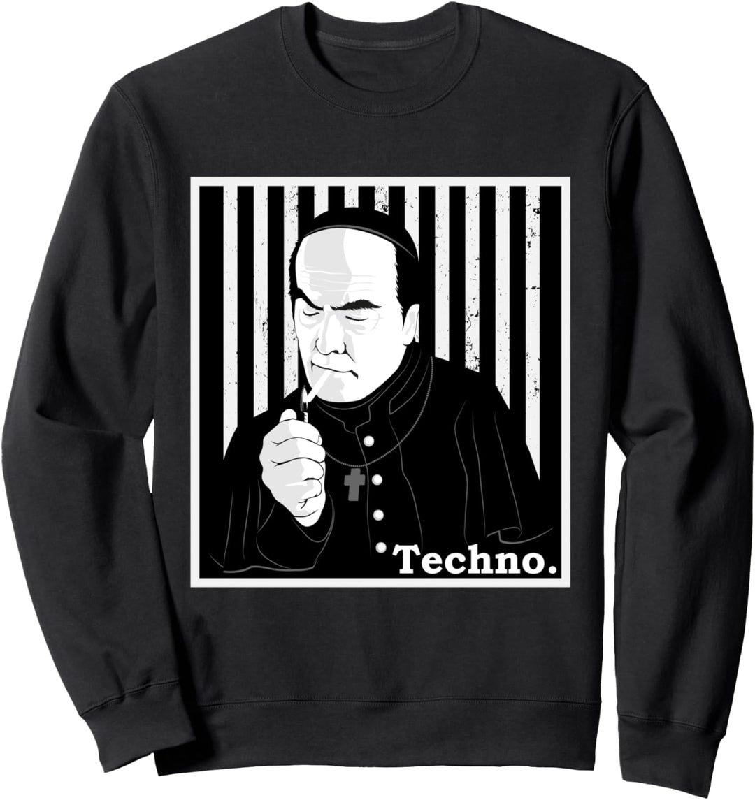 Techno Priester Techno, digga. techno Breakcore Cybergrind Sweatshirt