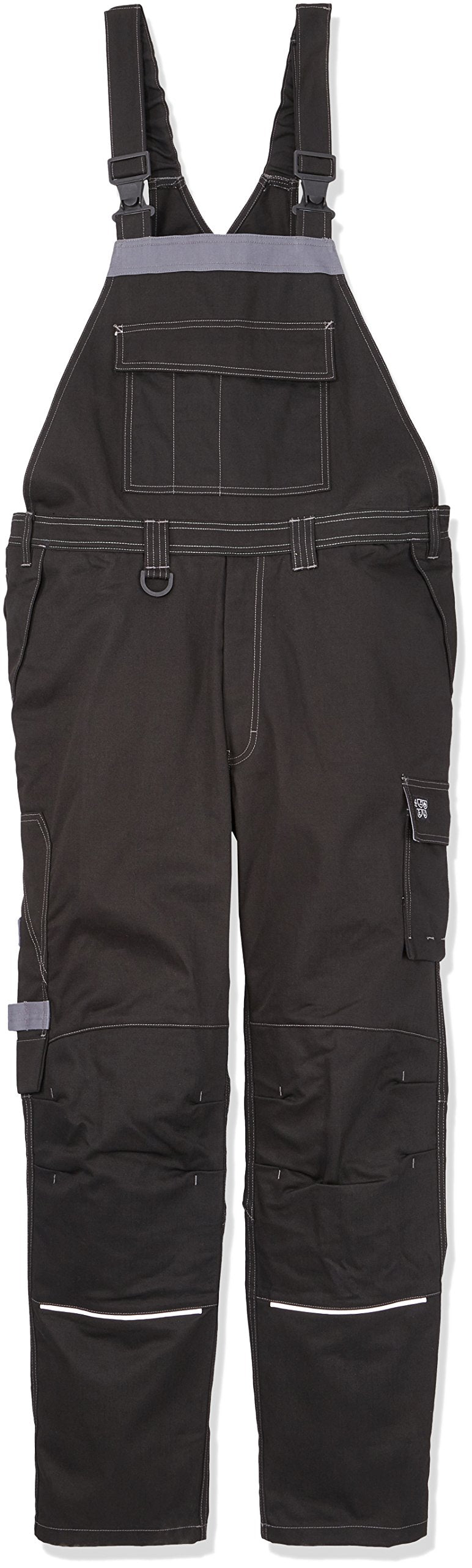 Blaklader 28611516 ANTI-FLAMMEN-LATZHOSE, Schwarz/ Grau, grootte C56, C56