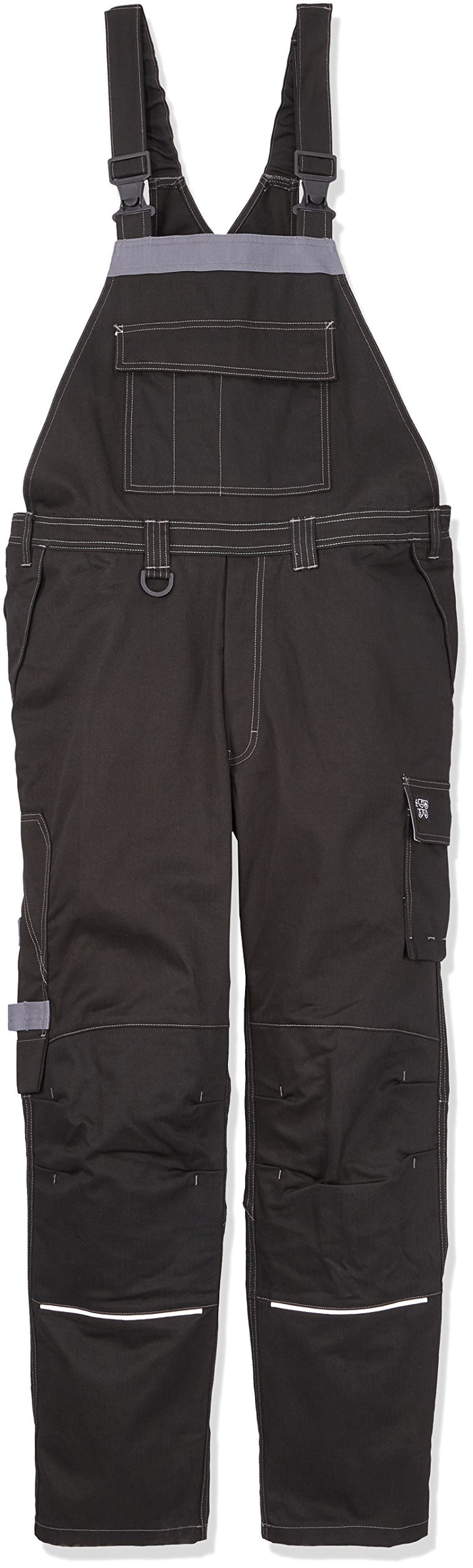 Blaklader 28611516 ANTI-FLAMMEN-LATZHOSE, Schwarz/ Grau, grootte C56, C56