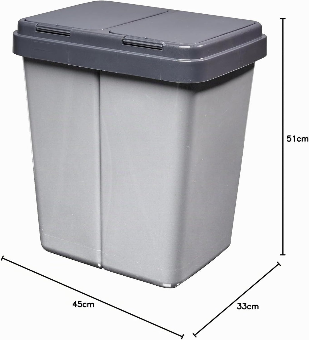 Alpfa Müllbehälter 2 x 30 L Duo Bin 