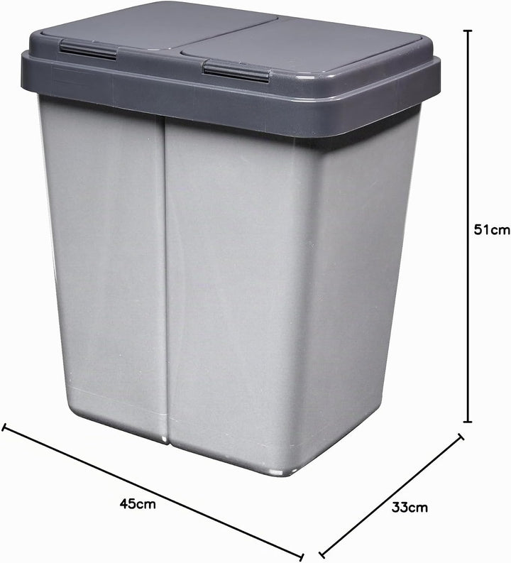 Alpfa Müllbehälter 2 x 30 L Duo Bin 