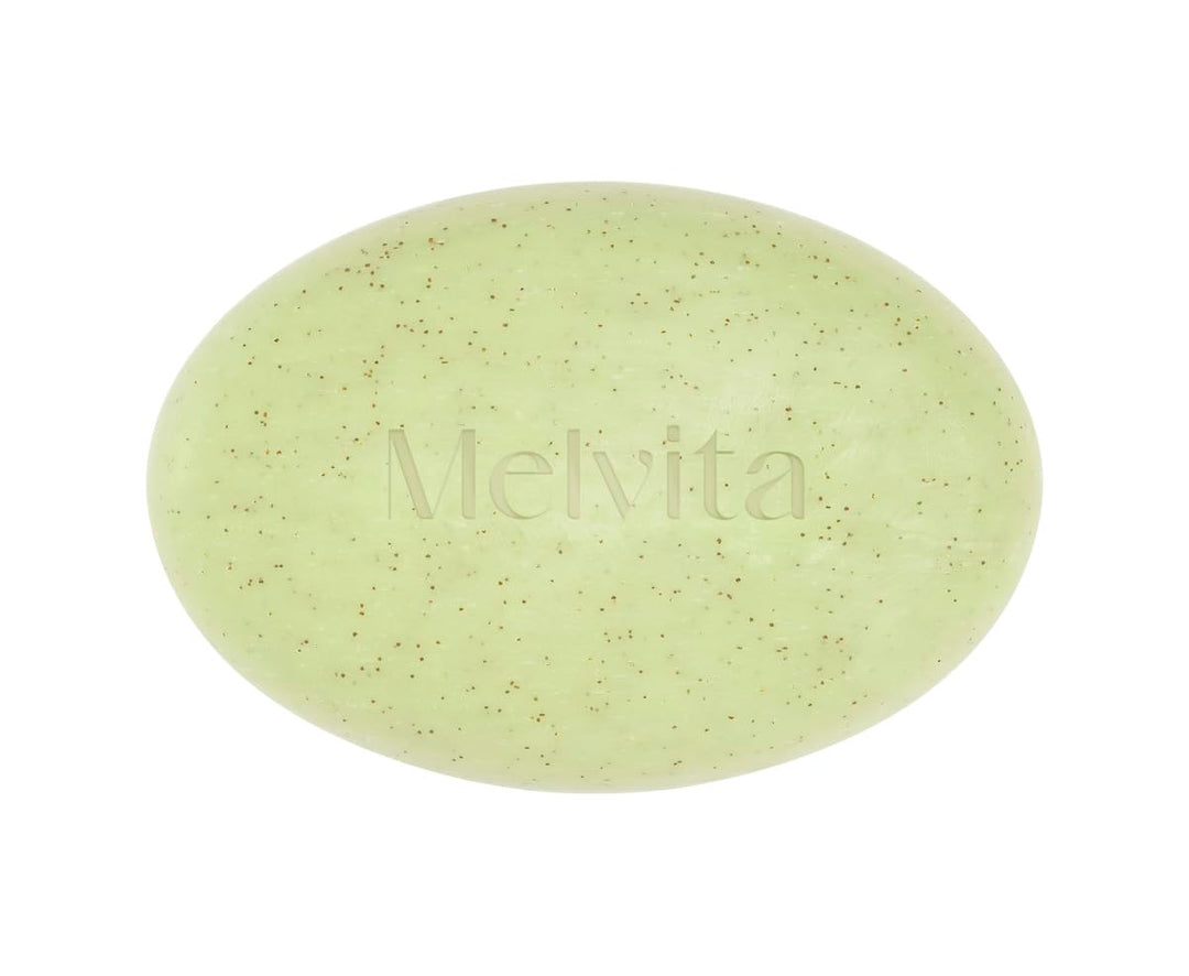Melvita – Sanfte Peeling-Seife – L'Or Végétal – Peelt und verfeinert das Hautbild – Für trockene Hau