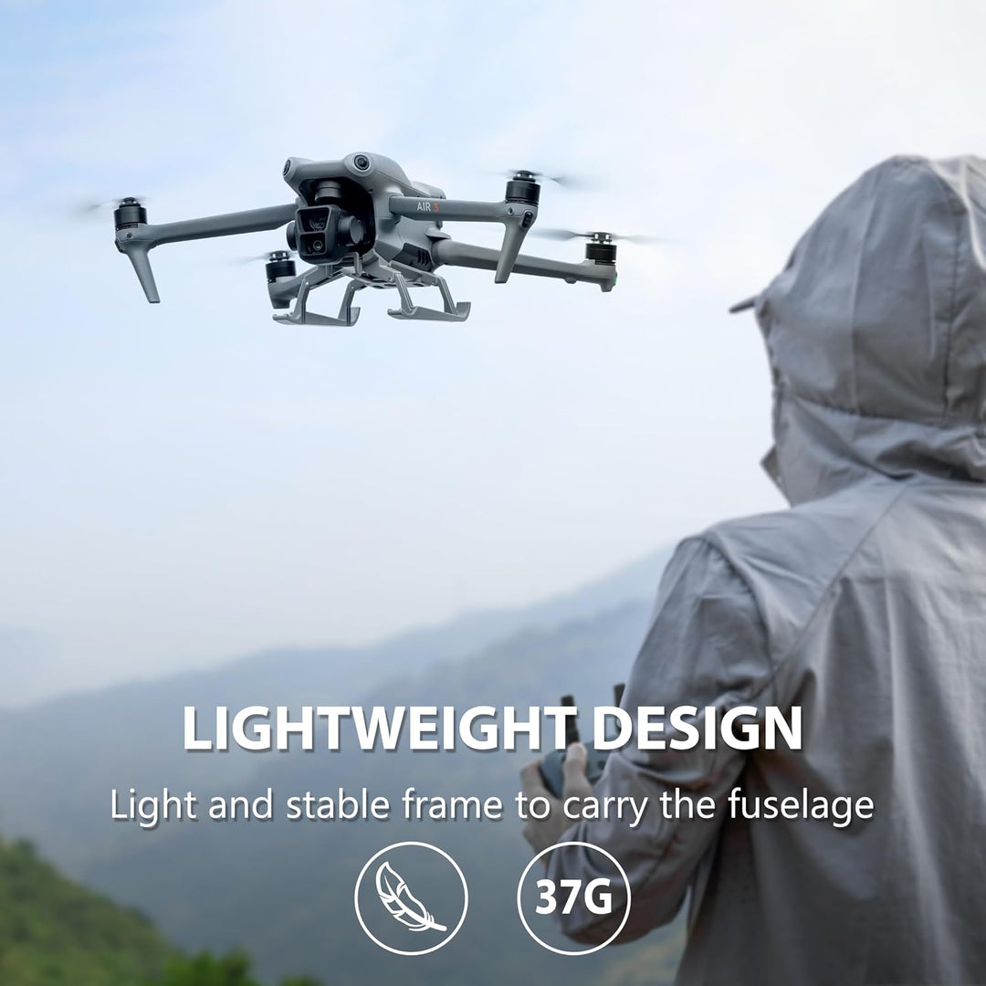 STARTRC PHOTO landefüsse für DJI Air 3S Zubehör, Faltbarer erweiterter Schnellspanner Drohnenschutz