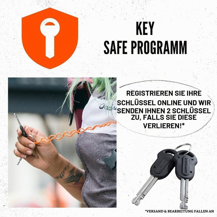 Kryptonite Keeper Alarm Disc Lock – Bremsscheibenschloss – Motorradschloss mit 100-dB Alarm
