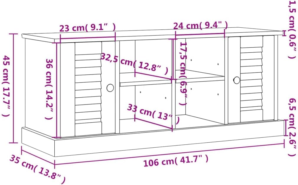 vidaXL Schuhschrank, Schuhregal mit viel Stauraum, Schrank Schuhe mit Metallknöpfen, Schuhkommode Sc