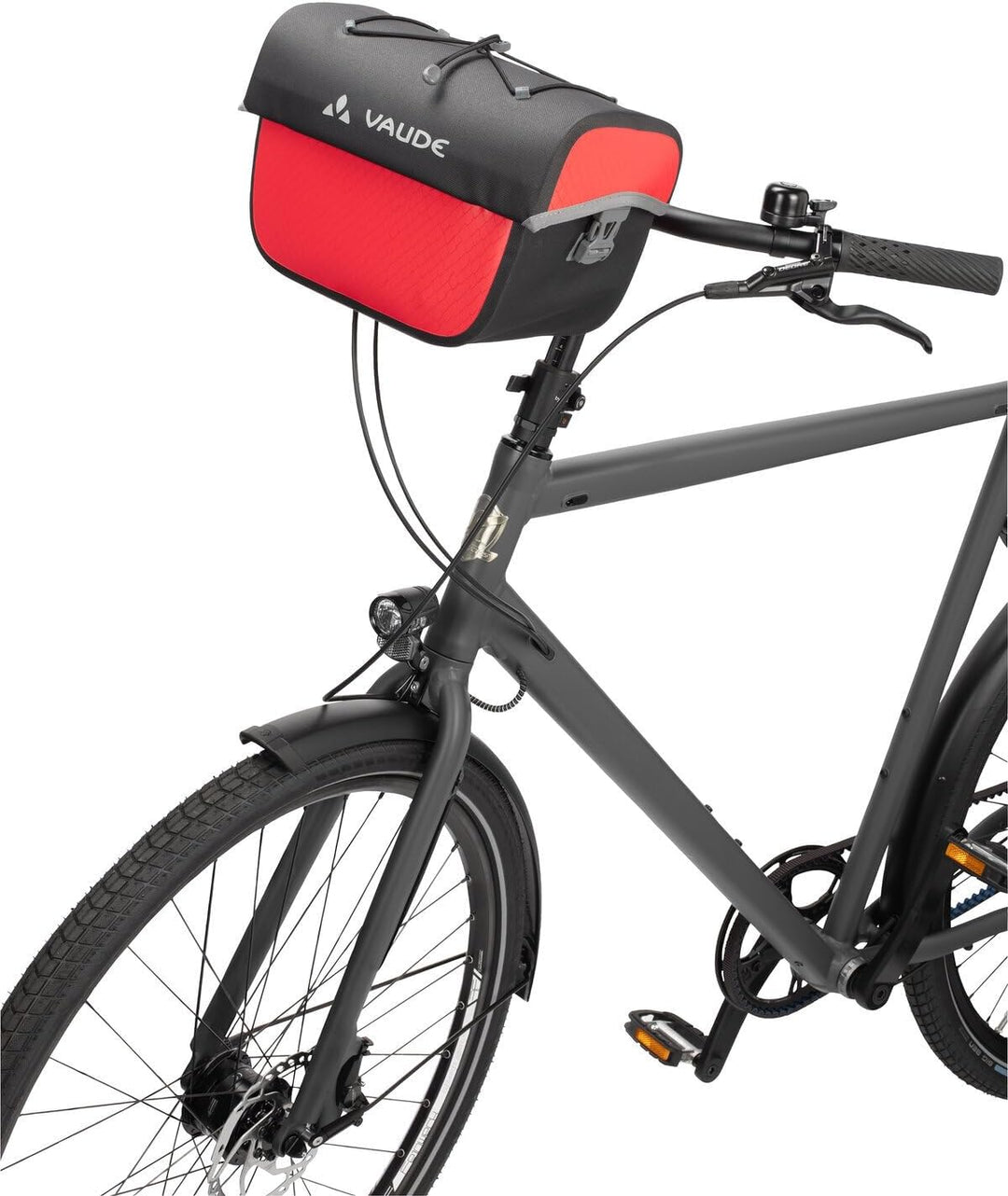 VAUDE Fahrrad Lenkertasche Aqua Box, 6 Liter Volumen, wasserdicht verschweisst Einheitsgrösse Red, E