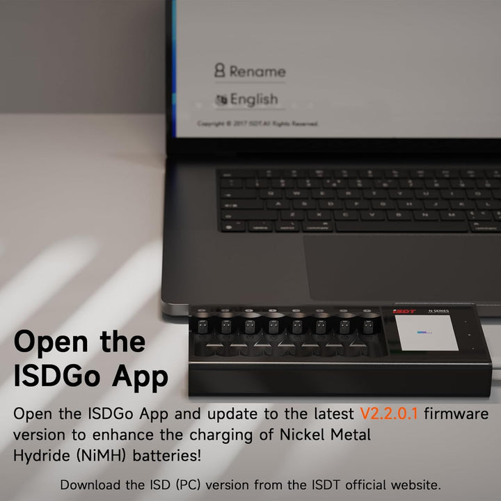 ISDT N8 Batterieladegerät Akku Ladegerät,Universal LCD-Display Schnellladegerät für AA/AAA NI-MH NI-