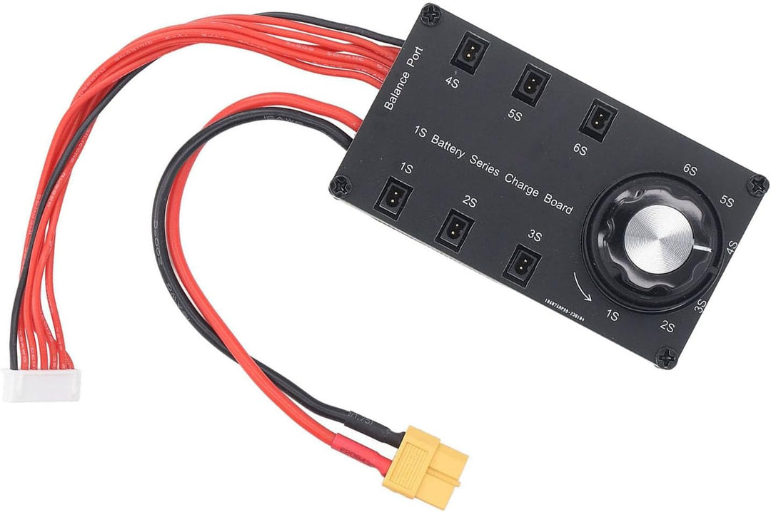 6-Kanal LiPo Batterie Balancer Ladeplatine 1S mit PH2.0- und BT2.0-Anschlüssen und drehbarem Schalte